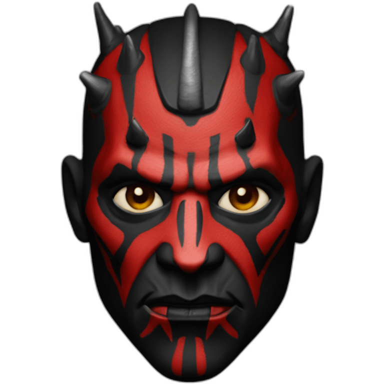 Darth Maul bighead redface emoji