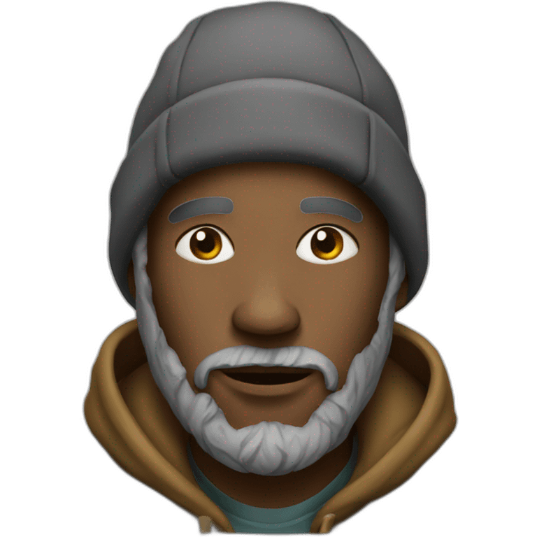 homeless man emoji