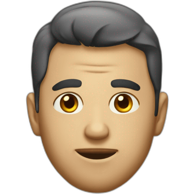 detailed man with eyes bulging out of head emoji