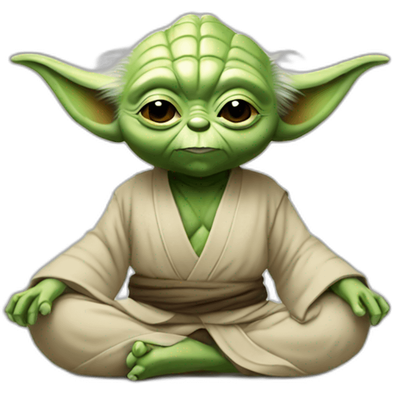 Yoda yoga emoji