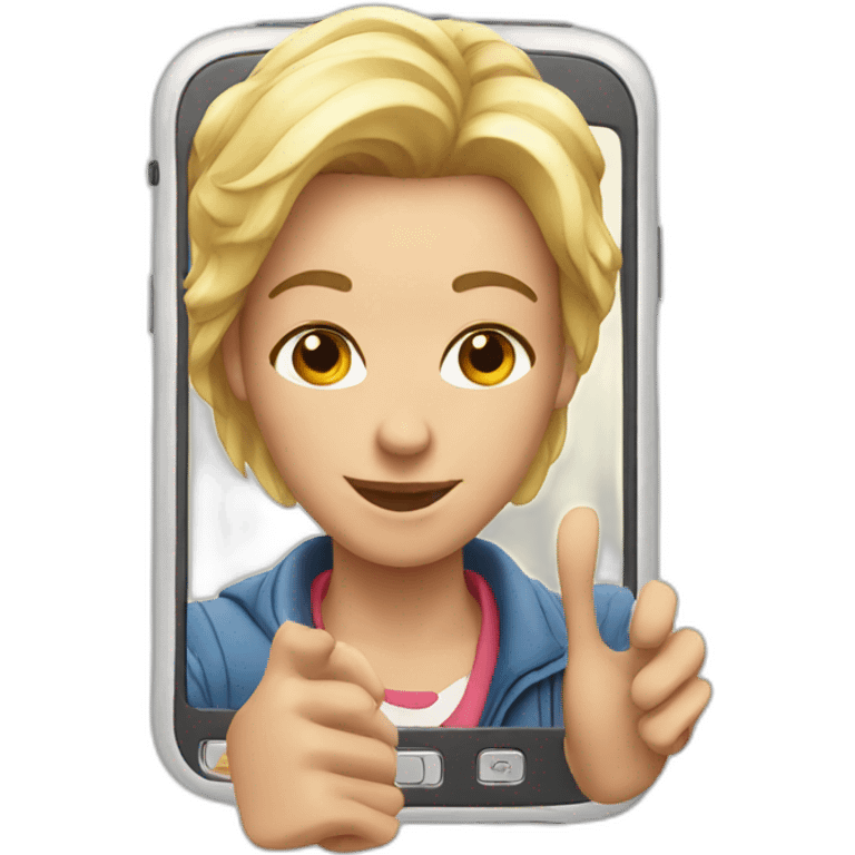 Selfie phone emoji