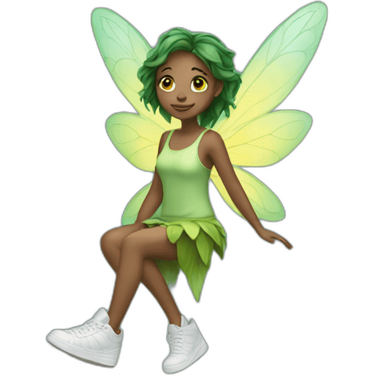 Fairy with sneakers  emoji