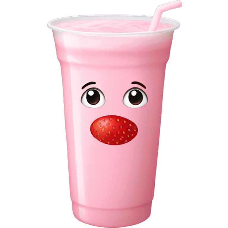 strawberry milk without a face emoji