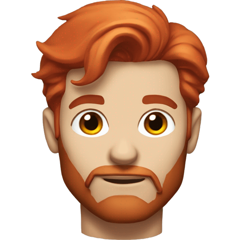 Superman with red hair and scruffy beard emoji