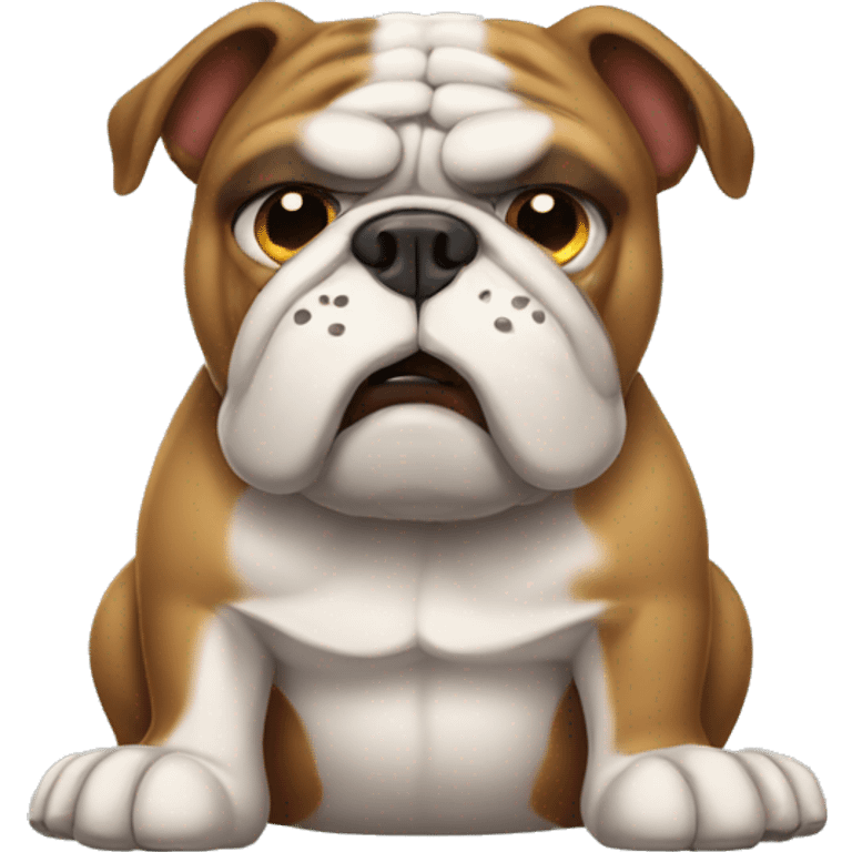 Bulldog sad emoji