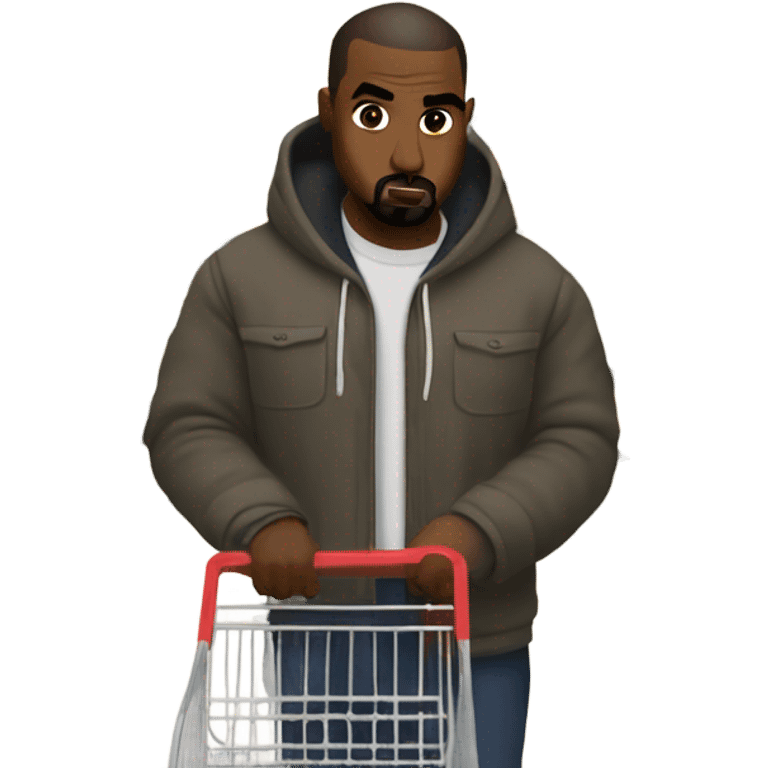 kanye west shopping at aldi emoji