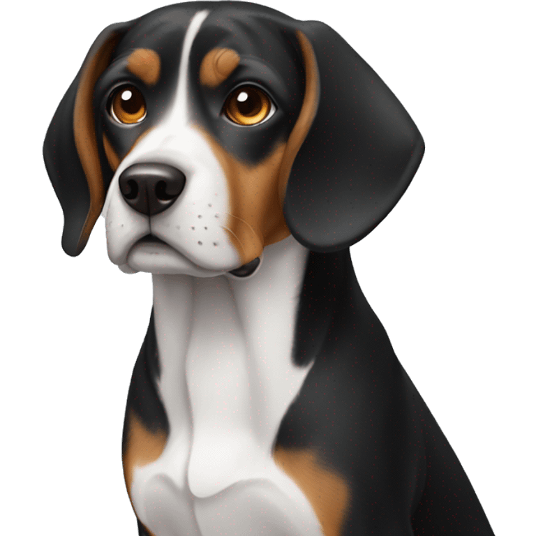 black beagle emoji