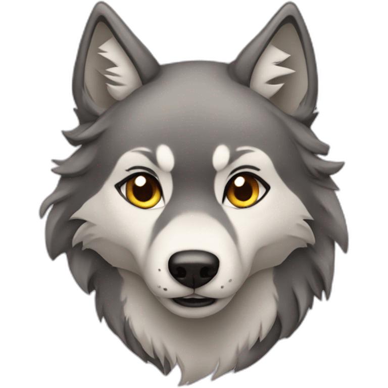 Female wolf  emoji