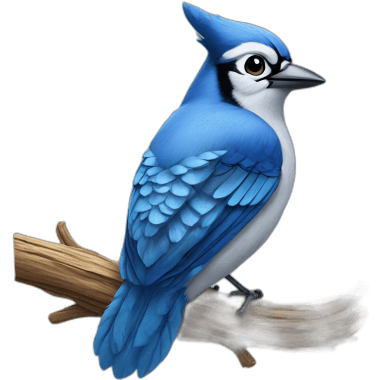 Blue Jay feather emoji