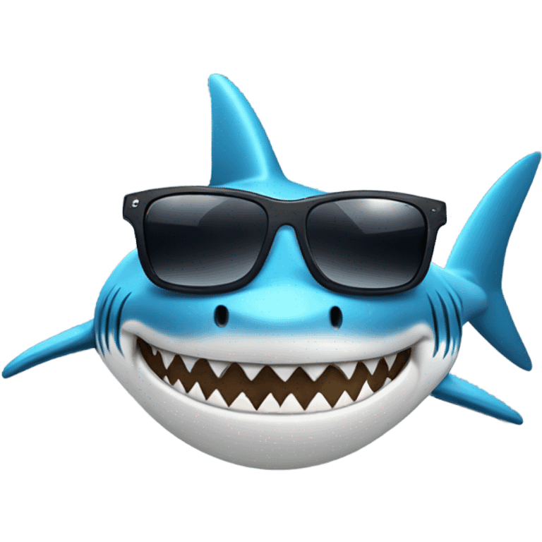 shark with sunglasses emoji