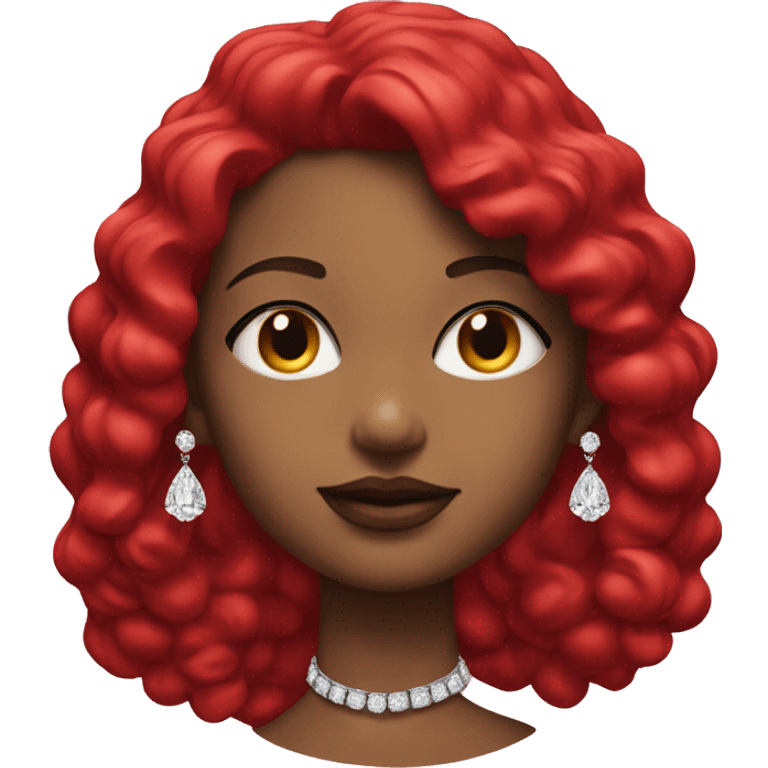 High jewellery red girl emoji