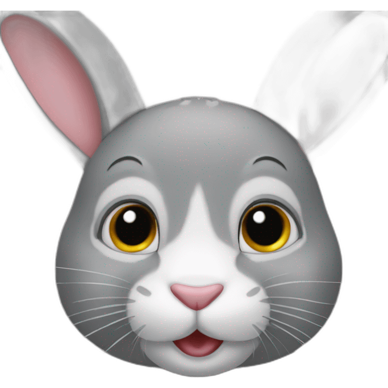 grey belier rabbit emoji