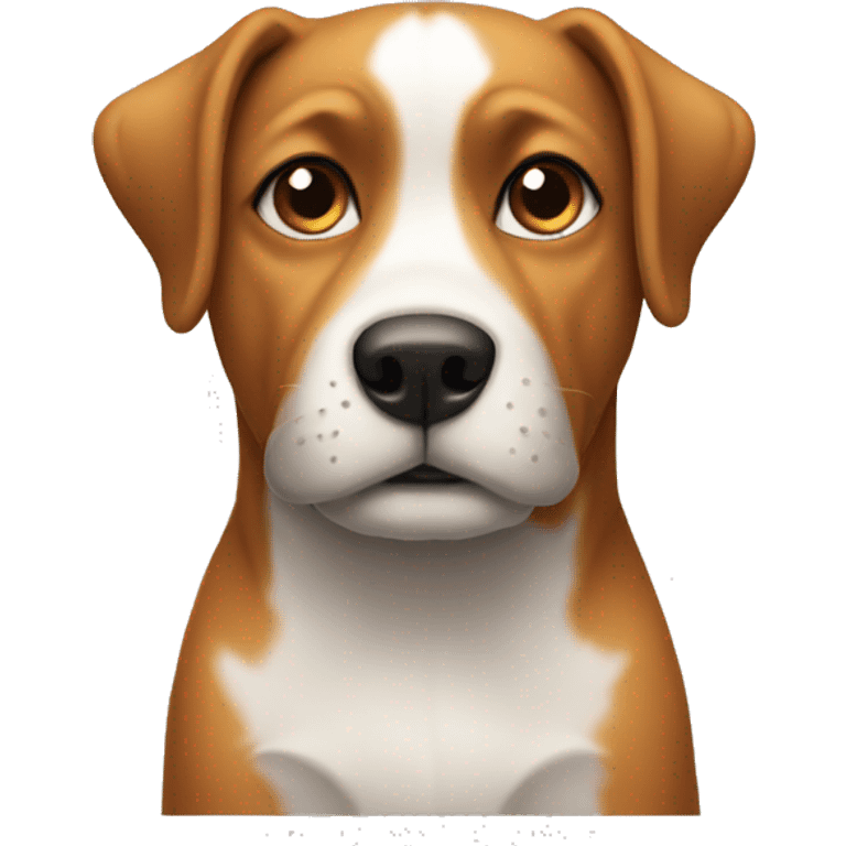 A dog sitting  emoji