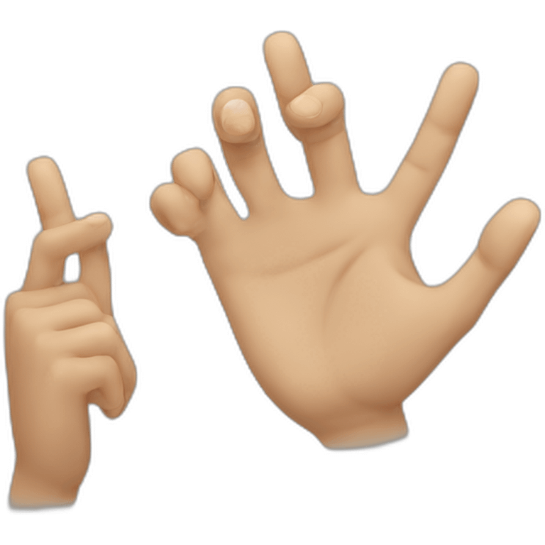 person counting with their fingers emoji