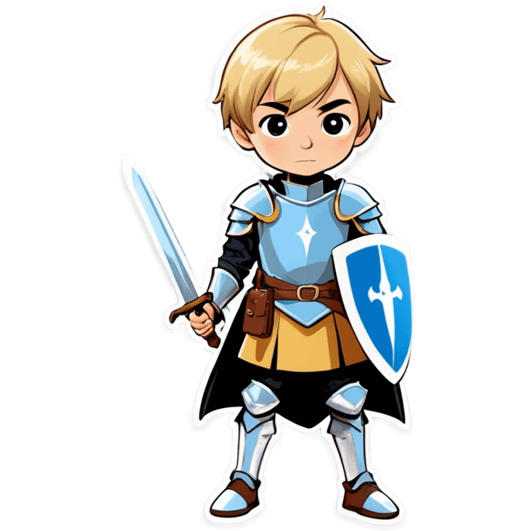 A blonde squire boy emoji