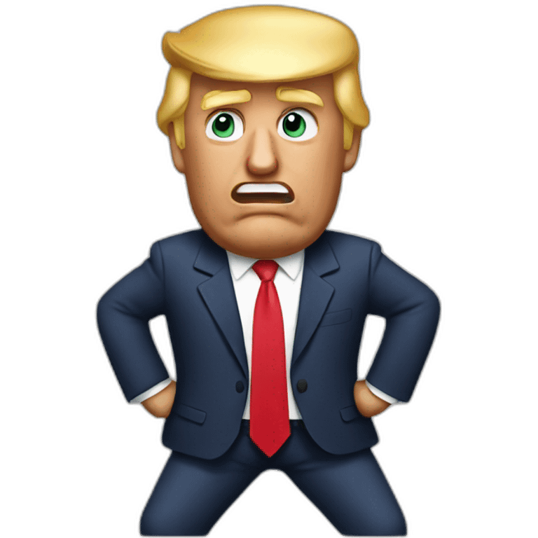 Donald Trump embarrassing emoji