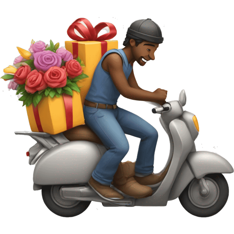 flowers and gift -delivery with magic emoji