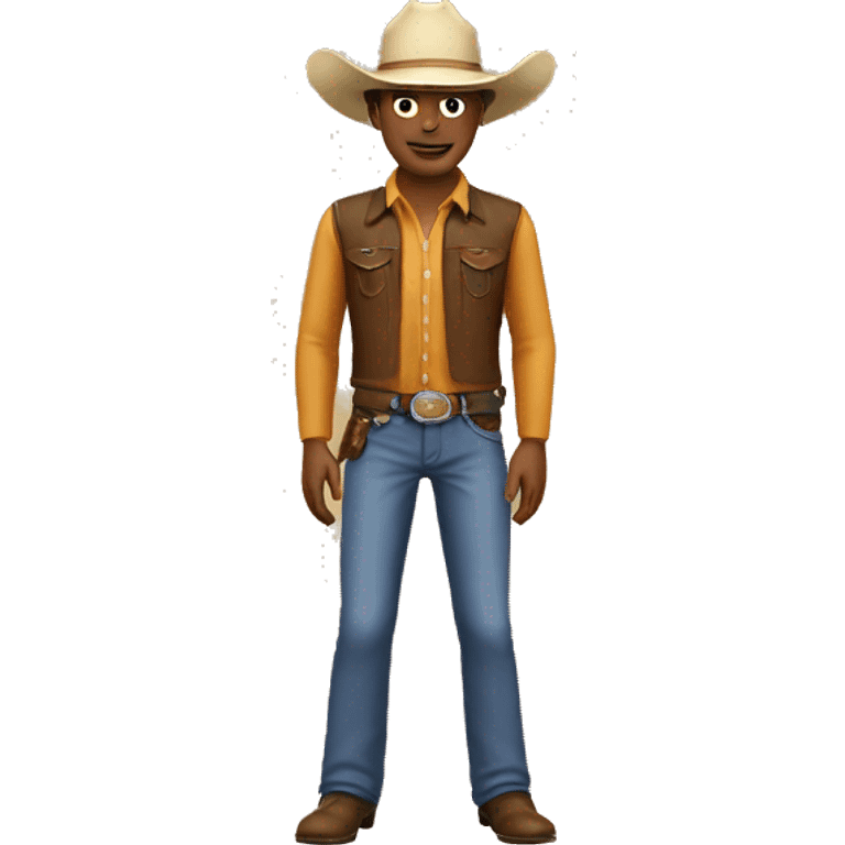 ken with cowboy hat full body emoji