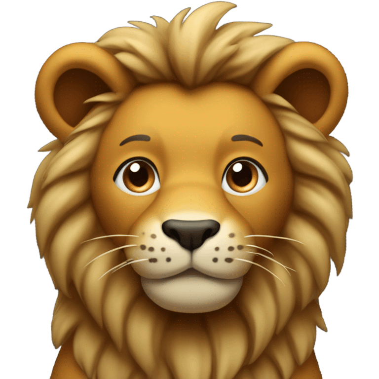 peluche lion emoji