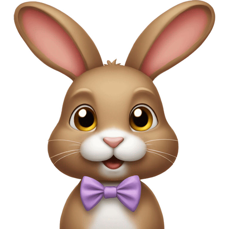 Rabbit with bow emoji