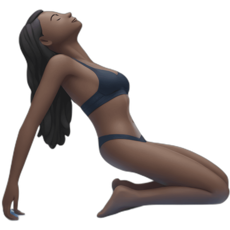 tiny-bikini-woman-bhujangasana emoji