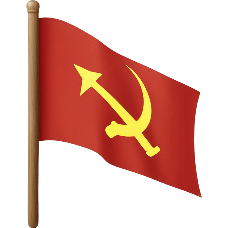 communist flag with hammer and sickle emoji