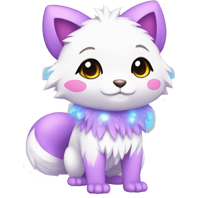 Cute Cool Kawaii Chibi Fur-Sona Pretty Shiny Colorful Sparkly Fakemon Full Body emoji