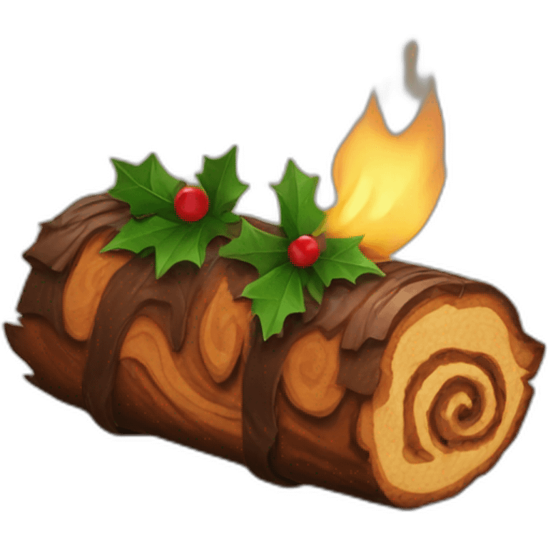 yule log emoji