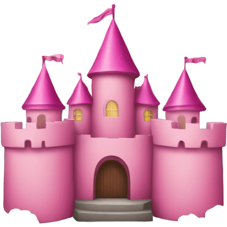 A pink castle emoji