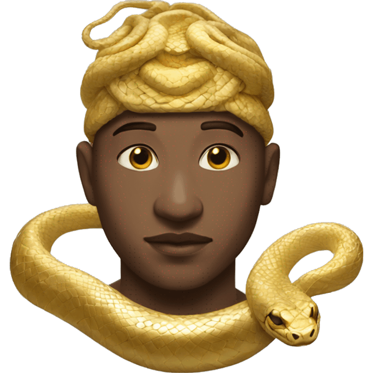 Golden snake god￼ emoji