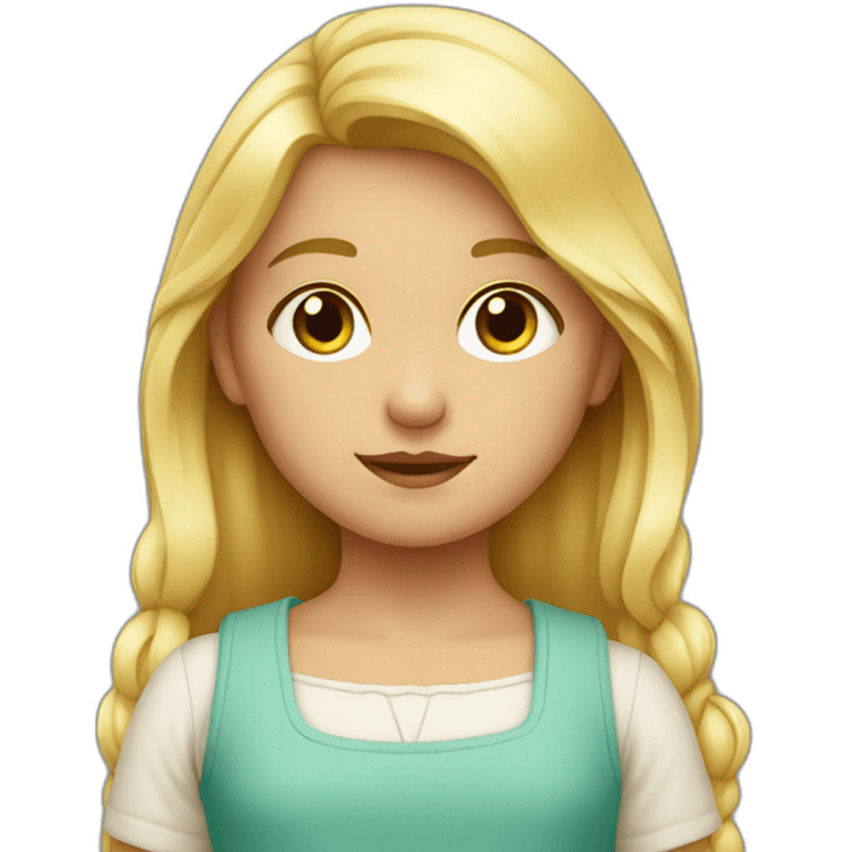 niña  rubia  emoji