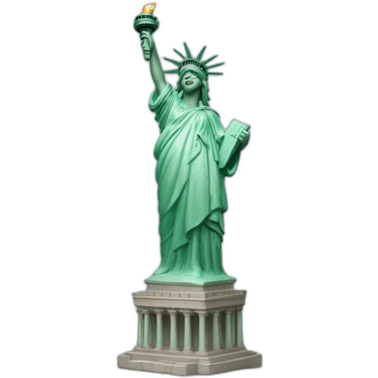 Statue of Liberty laughing  emoji