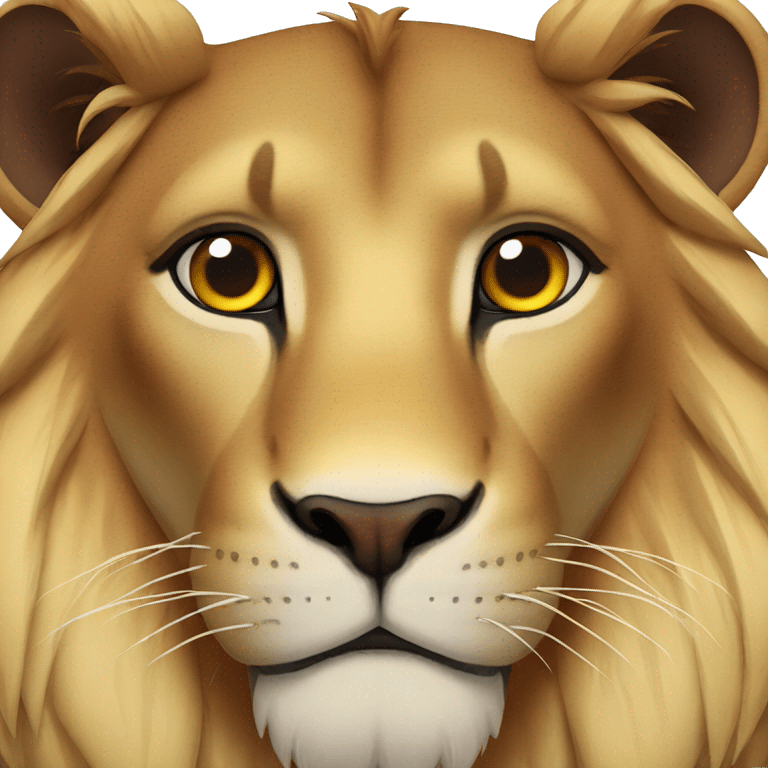 lion au yeux rouge emoji