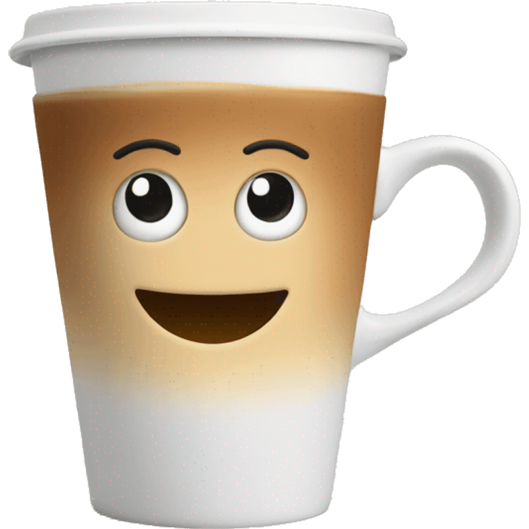 latte in a cafe mug emoji