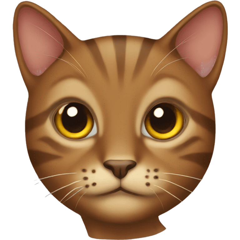 Brown cat emoji