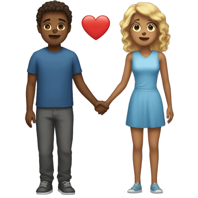 a women fell in love with a boy emoji