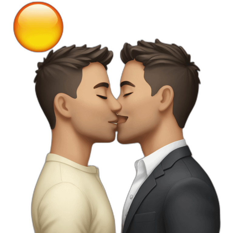 gay men kissing hot 18 plus graphic emoji