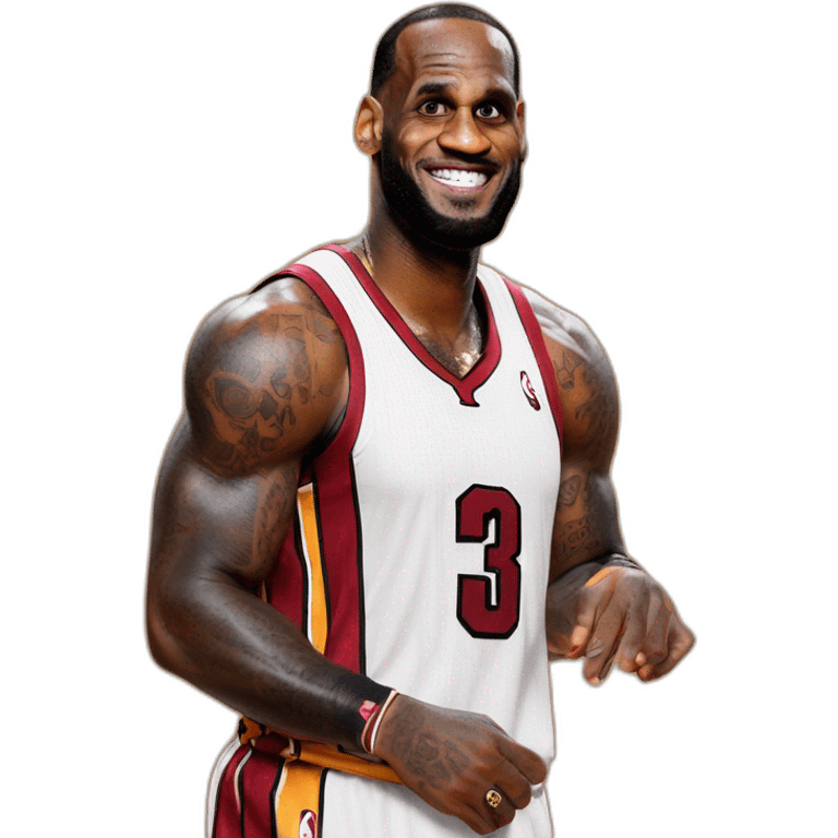 lebron James Miami heat emoji