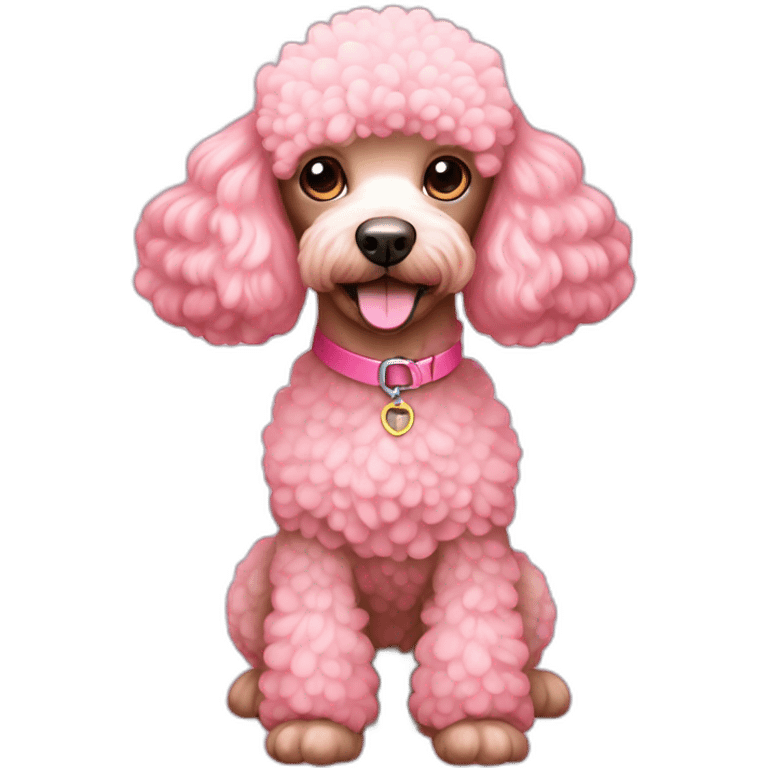 Pink mini poodle emoji