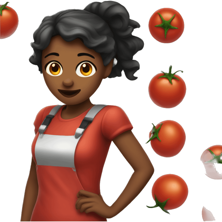 Spicy tomato girl emoji