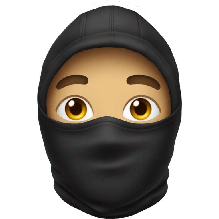 Cagoule noir emoji