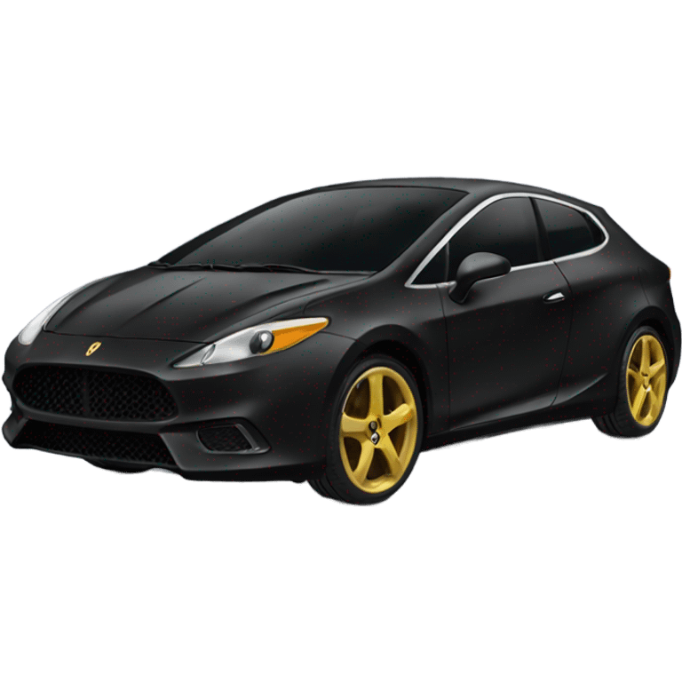 Black Lanborghini emoji