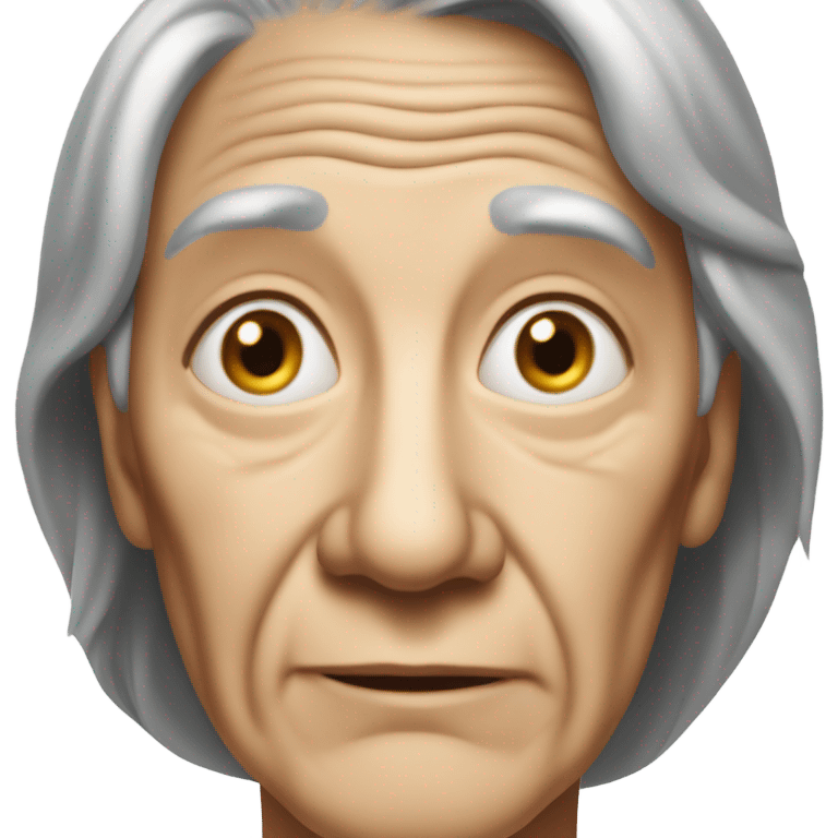 realistic portrait of an older person emoji