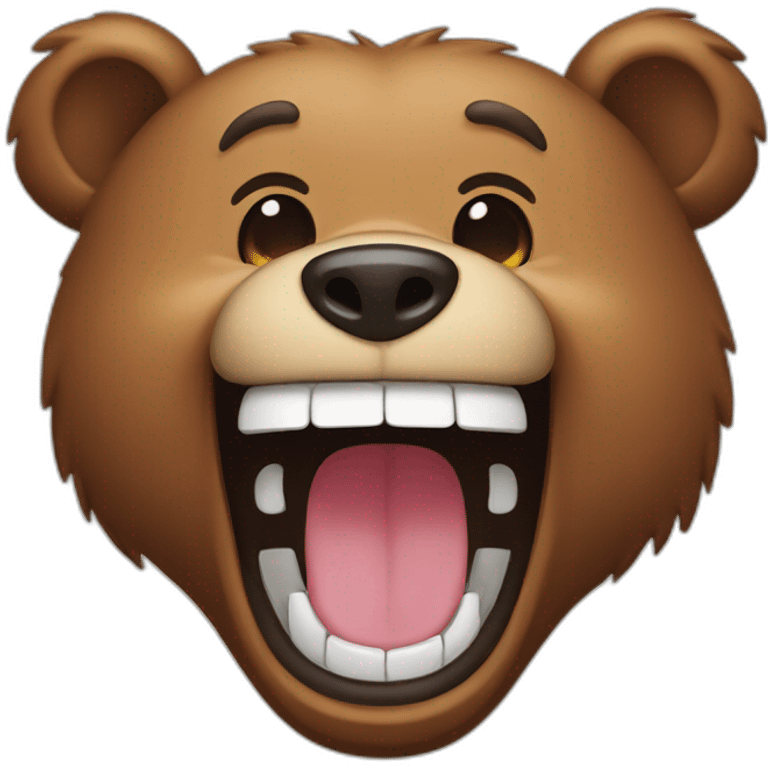 Bear laughing emoji