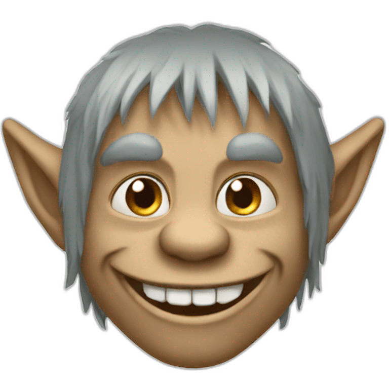 Tête de troll emoji