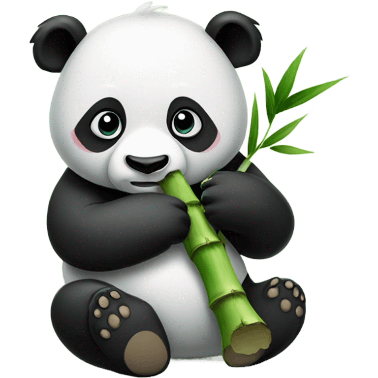 Panda eating emoji