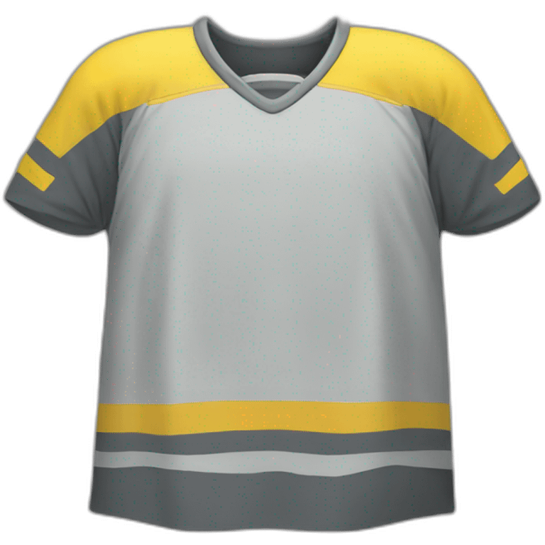 hockey jersey yellow and gray emoji