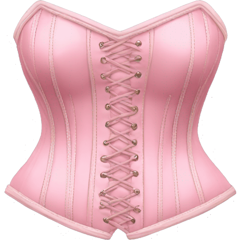 Vintage pink pastel corset emoji