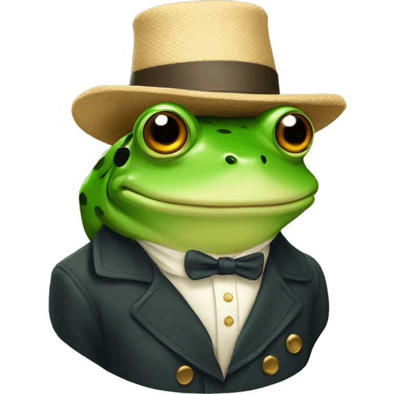 frog with hat emoji