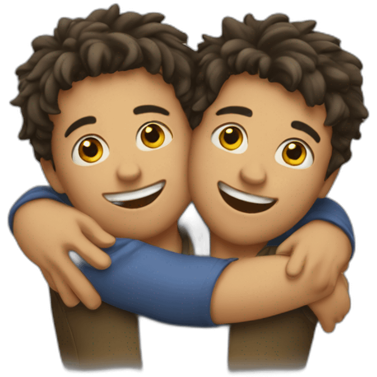 HUG 2 boys emoji